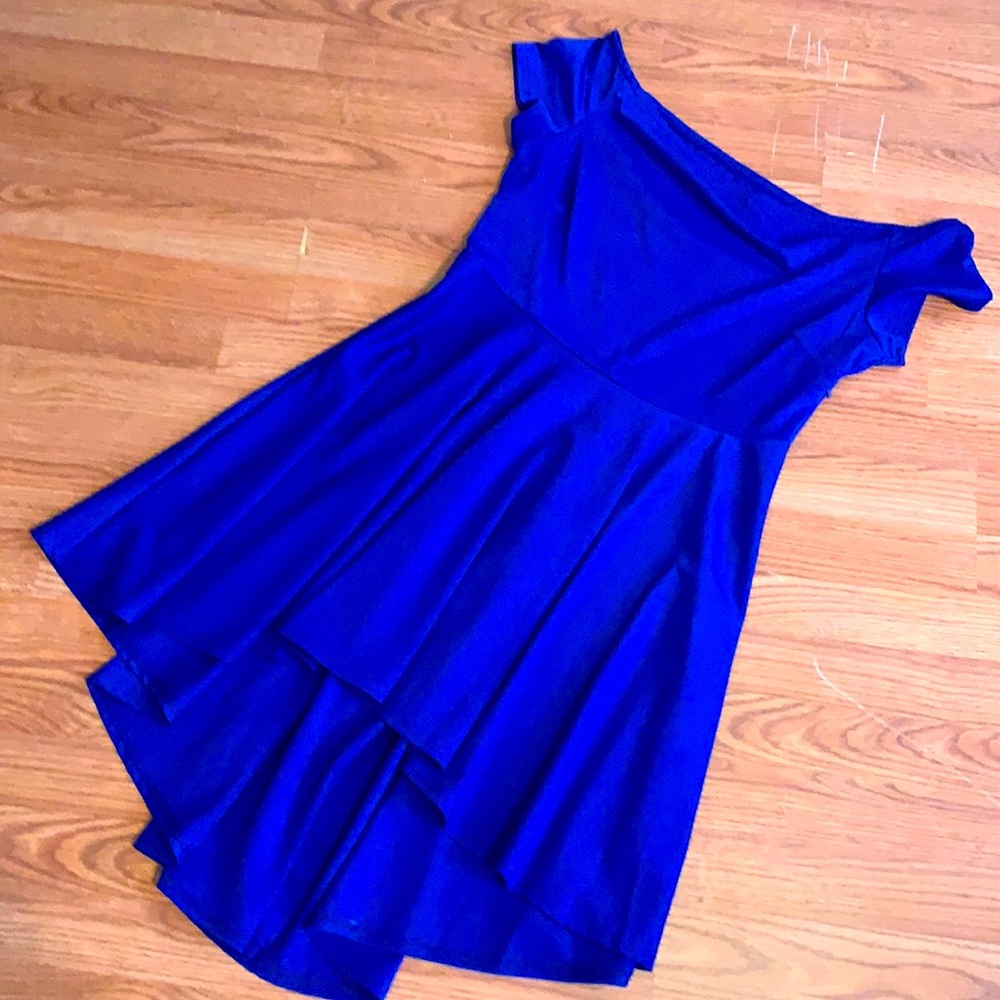 Women’s high low off the shoulder dress